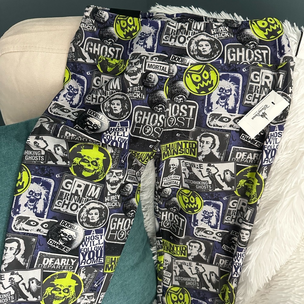 Disney’s The Haunted Mansion 3/4 Length Leggings XS NWT